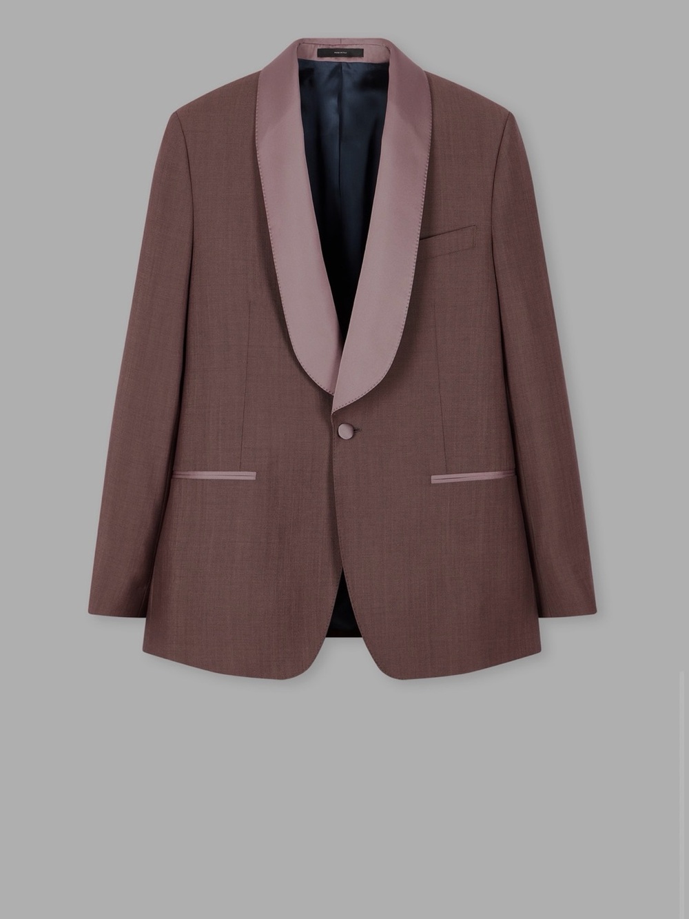 Paul Smith Dusty Mauve Shawl-Collar Tuxedo Jacket